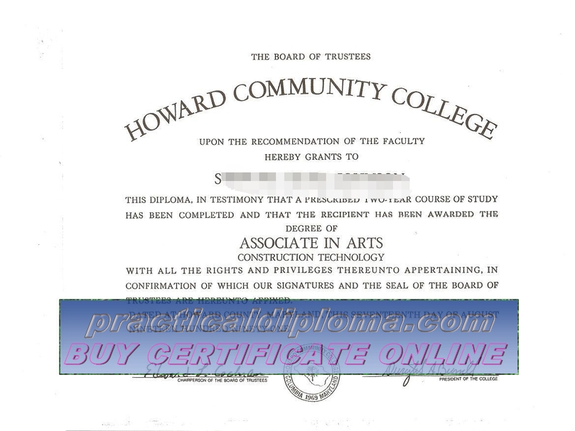  Best Fake The best website to buy fake Howard Community College Diploma Diploma