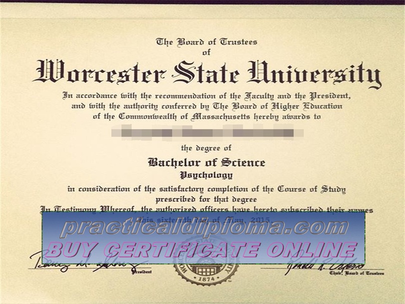  Buy fake Worcester State University Diploma
