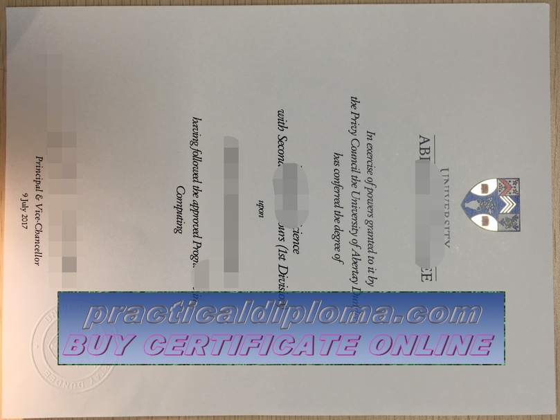  Copy Fake Abertay University Diploma