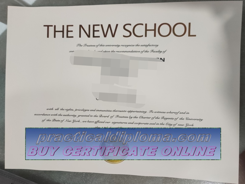 Copy Fake Parsons School of Design, The New School Diploma