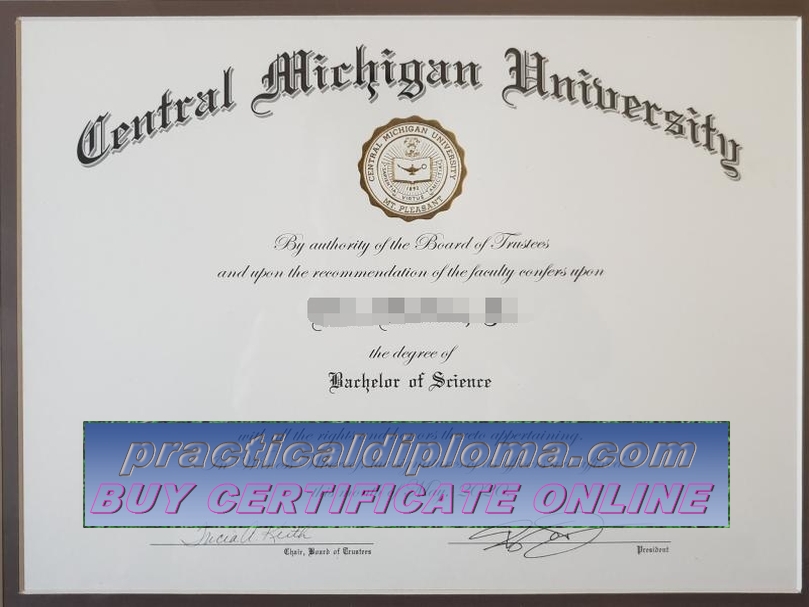  Fake Central Michigan University Diploma