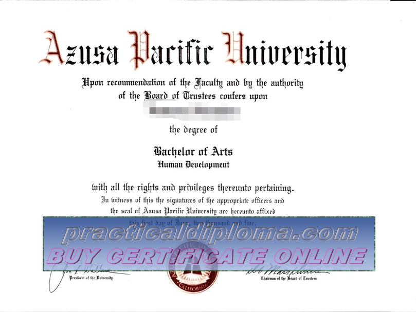  How Buy Azusa Pacific University Diploma
