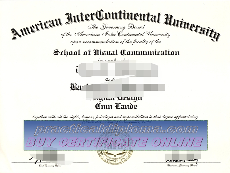  How Fast to Buy Fake American Intercontinental University Diploma