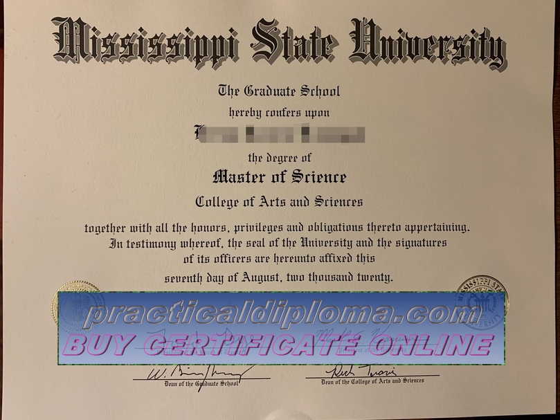  How to buy fake Mississippi State University Diploma