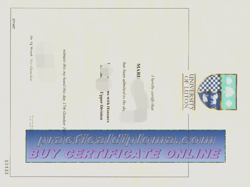  How to buy phony University of Luton Diploma