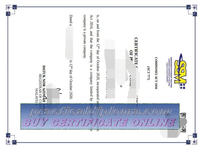  How to create fake Malaysia business license Certificate