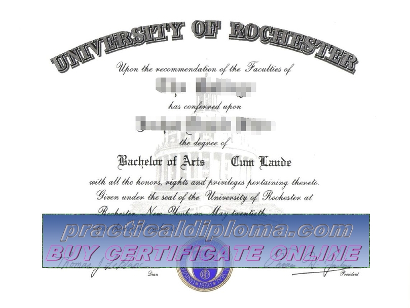 How to create fake University of rochester Diploma