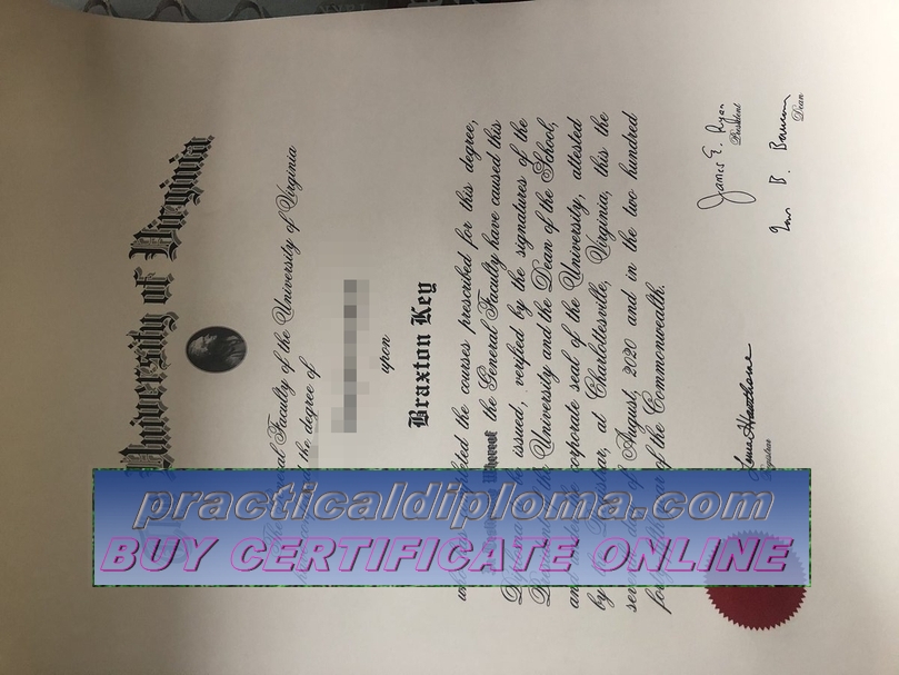  How to order fake University of Virginia Diploma