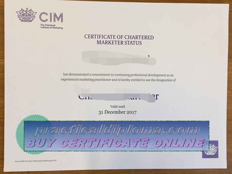  How to purchase fake Be a Chartered Marketer Certificate