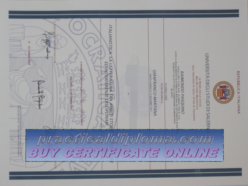  How to purchase fake Universit degli Studi di Salerno Diploma