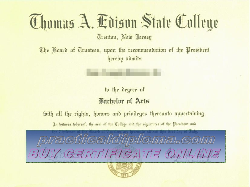  Is it possible to buy fake Thomas Edison State College Diploma