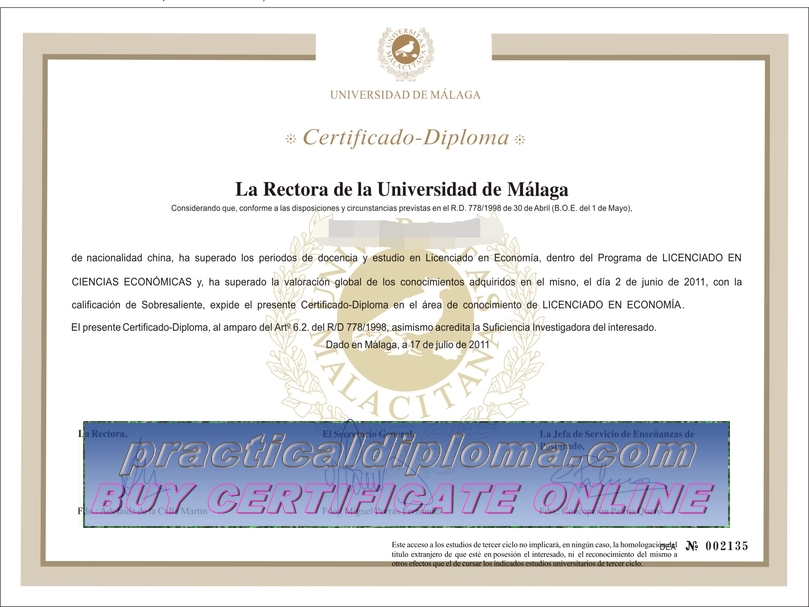  Is it possible to buy fake Universidad de Málaga Diploma