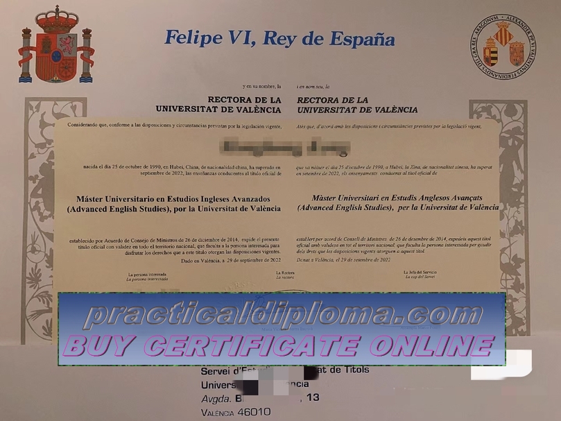  Is it possible to buy fake University of Valencia Diploma