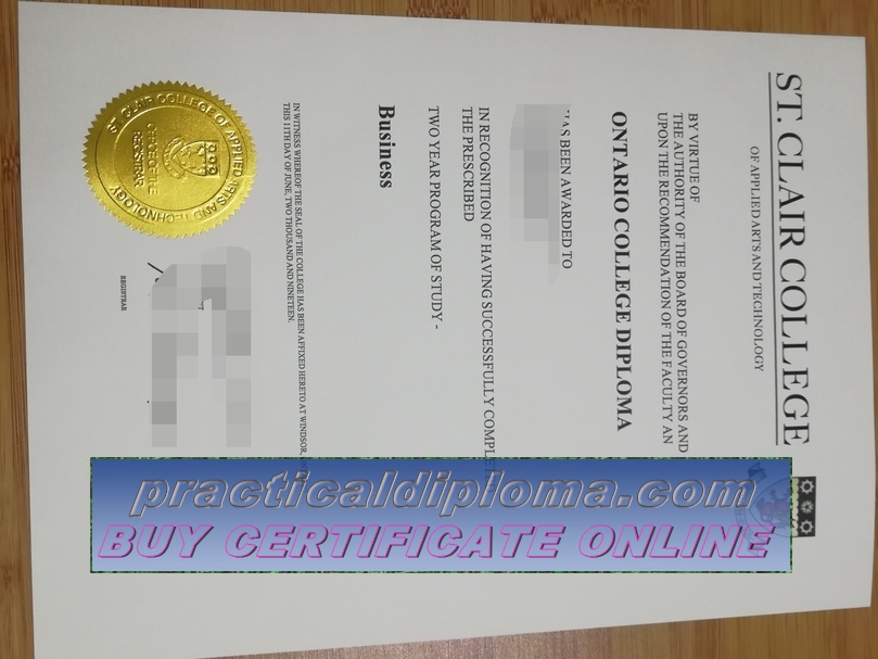  Make fake St. Clair College Diploma