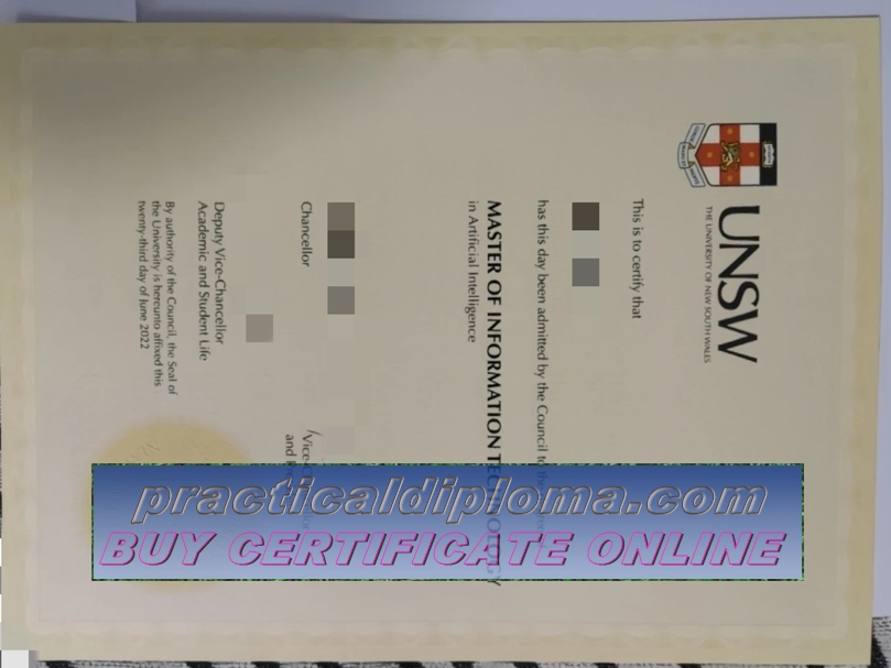  Make fake UNSW Sydney Diploma