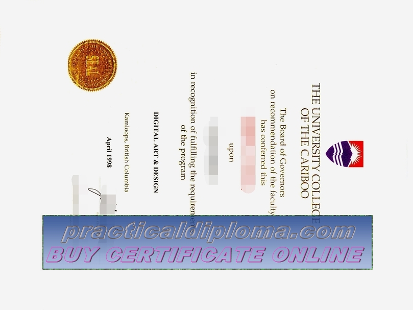  Make fake University college of the Cariboo 1 Diploma