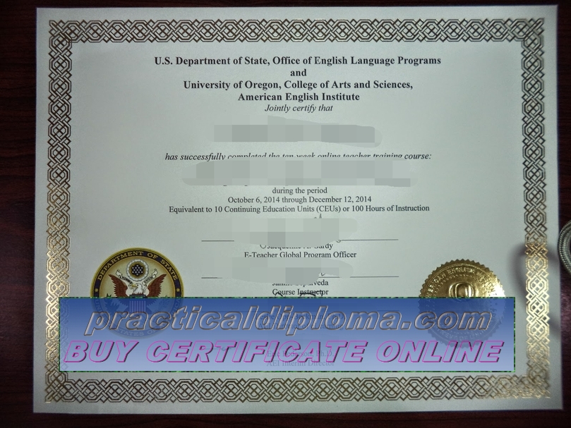  Purchase phony CEU Certificate