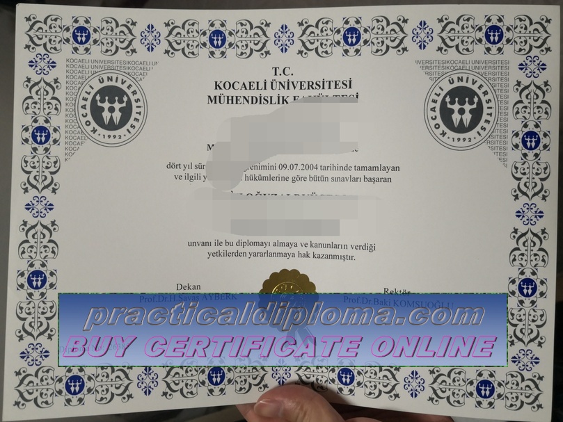  The steps to buy fake Kocaeli University Diploma