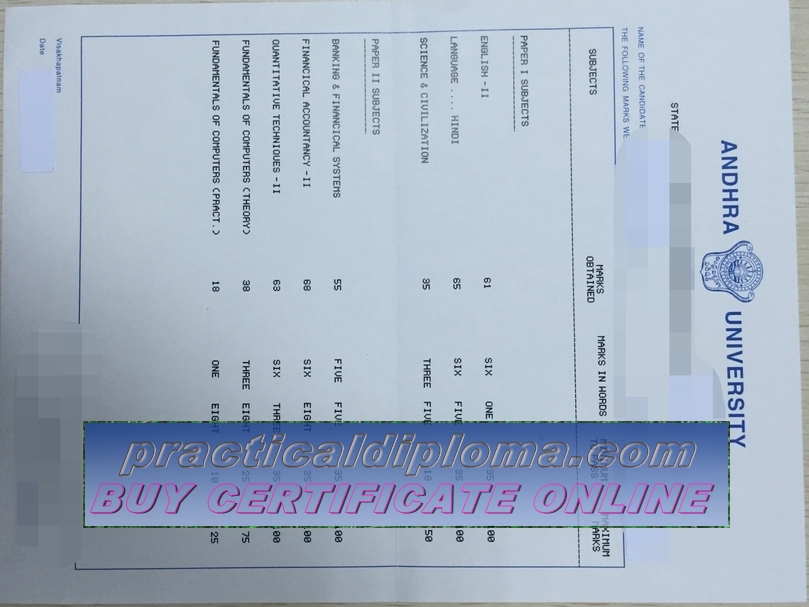  Where to purchase fake How to purchase fake Andhra University Diploma Diploma